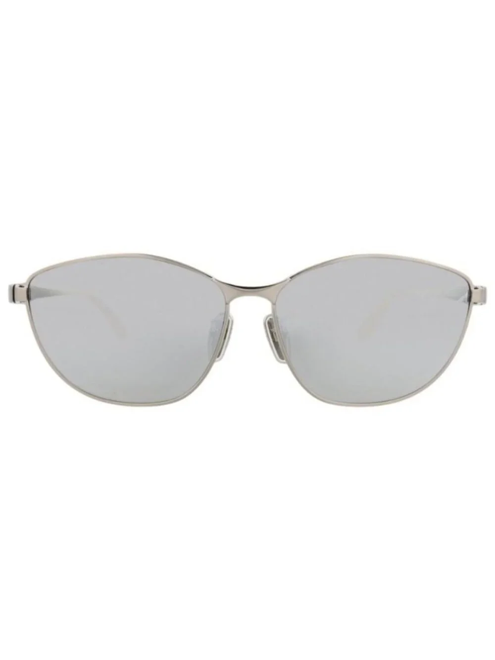 New Balenciaga Womens Cat Eye Silver Silver Silver Fashion Designer Sunglasses